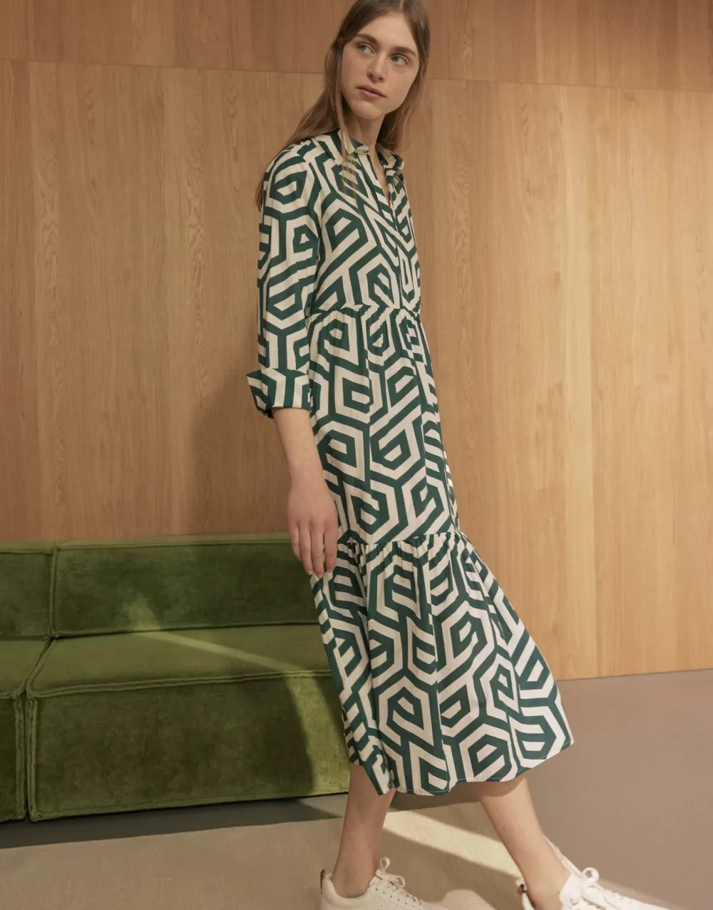 midi_jurk_werano_1.webp OPUS Fashion Midi Jurk Werano^ Jurken & Rokken