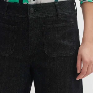 OPUS Fashion Wide Cropped Jeans Macona Black^ Jeans