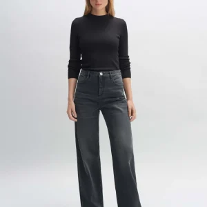 OPUS Fashion Wide Leg Jeans Mivy Grey^ Jeans