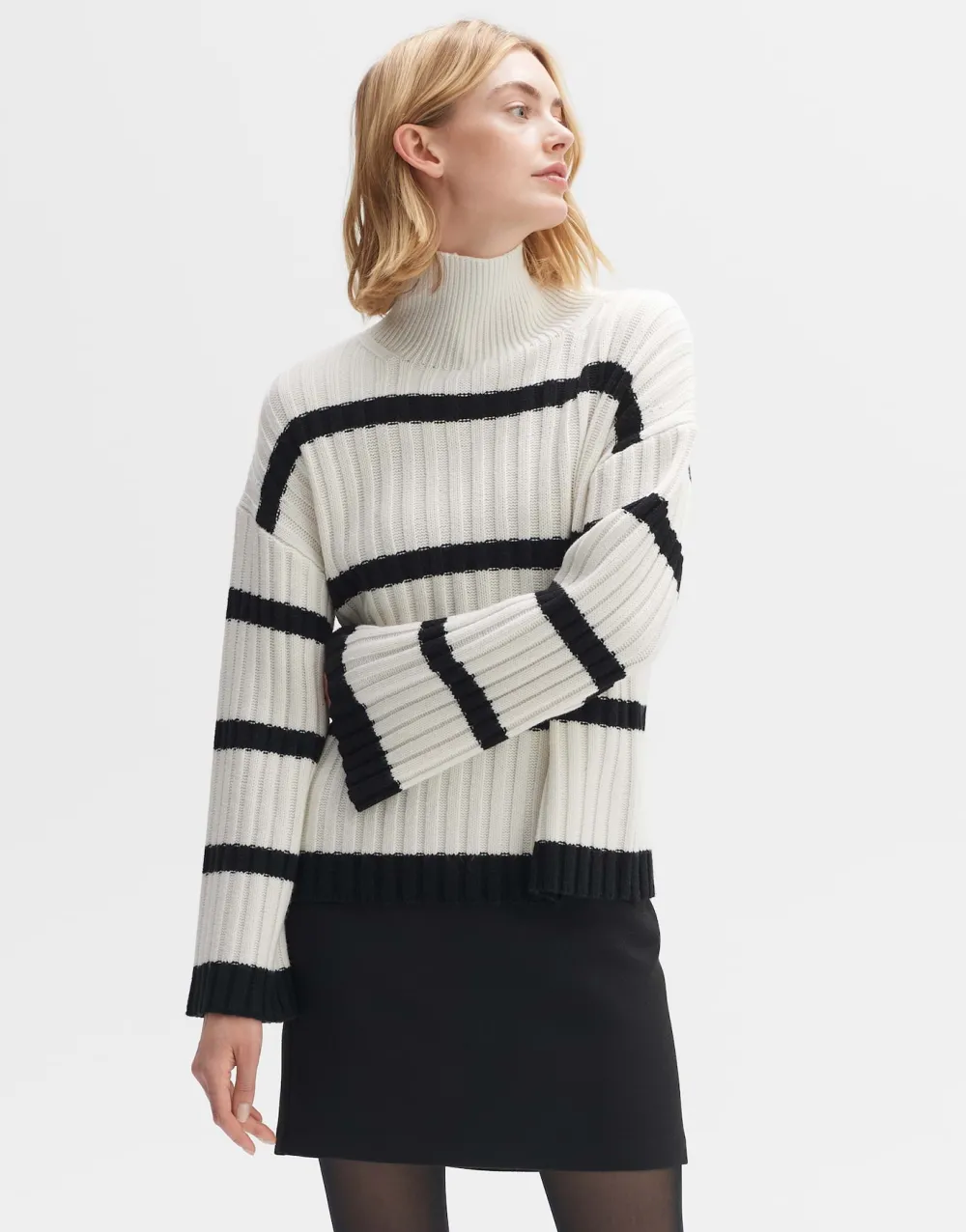 wollen_trui_pory_stripe_1.webp OPUS Fashion Wollen Trui Pory Stripe^ Gebreide Items