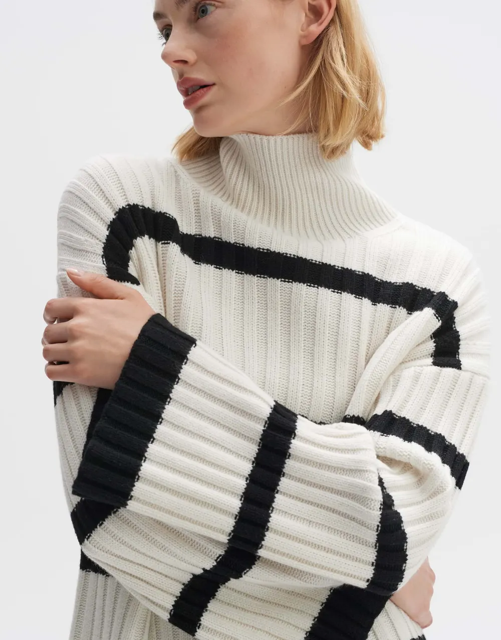 wollen_trui_pory_stripe_2.webp OPUS Fashion Wollen Trui Pory Stripe^ Gebreide Items